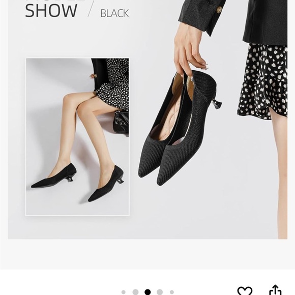 Semwiss Women's Low Heel Classic Pumps Pointed Toe Kitten Heels Shoes - Picture 8 of 9